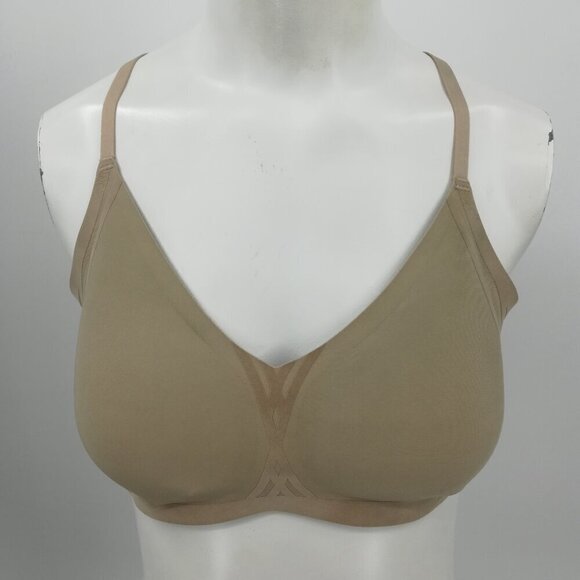 Honeylove Silhouette Beige Tan Wireless Stretch Multiway Bra Size M Velvet Lift - Picture 3 of 11